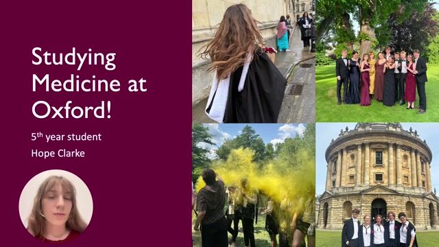 What is life at the University of Oxford like as a medical student 